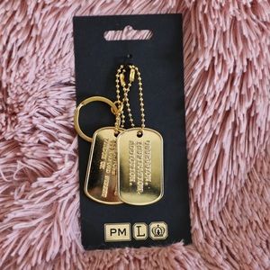Pat McGrath Labs Dog tag keychains